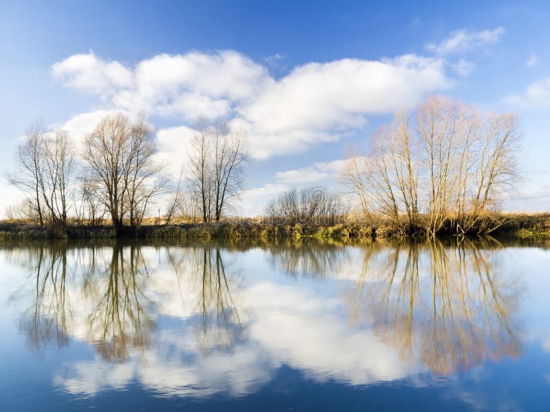 Coast of the autumn river