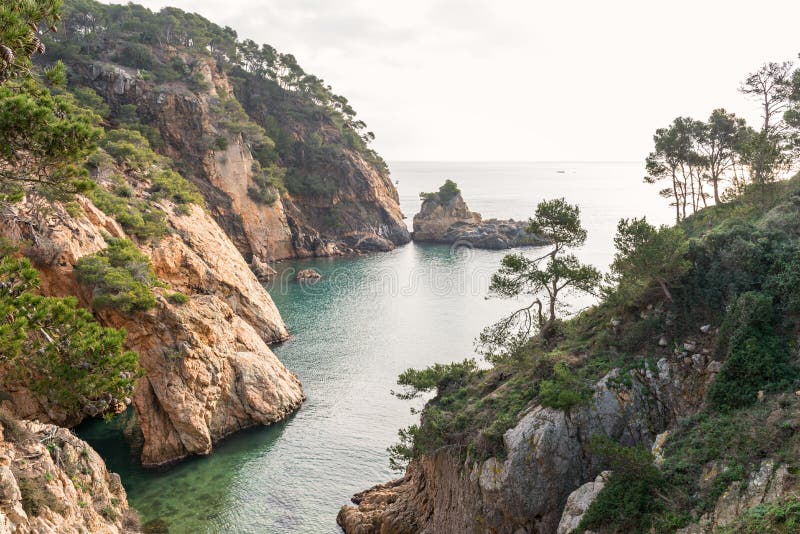 Coast Brave (Costa Brava) - Girona (Spain) Stock Image - Image of 