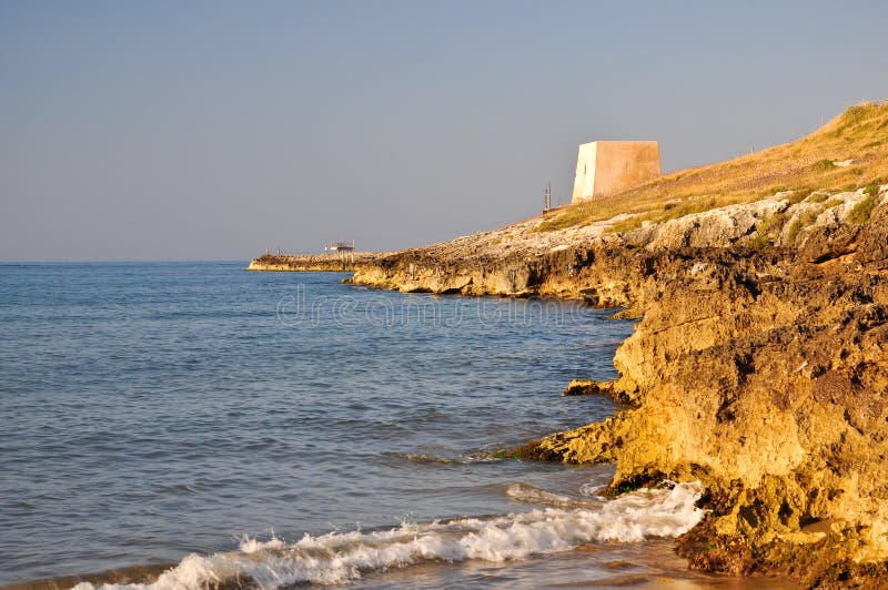 Coast of Gargano in Apulia, Italy.