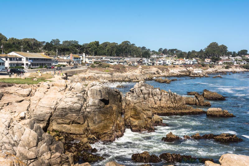 The Coast of Pacific Grove, California Stock Photo Image of