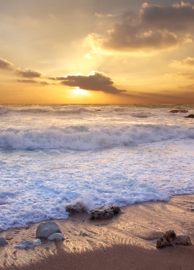 Coast and sunshine royalty free stock images