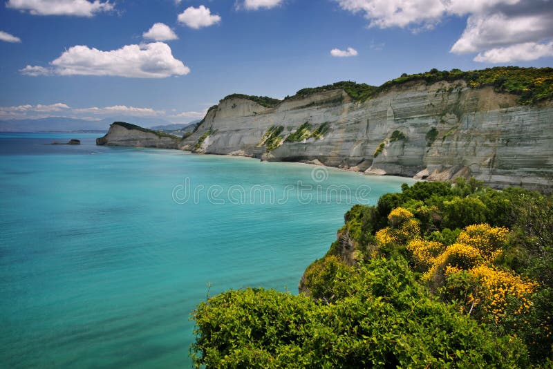 Coasta din Corfu royalty free stock photo