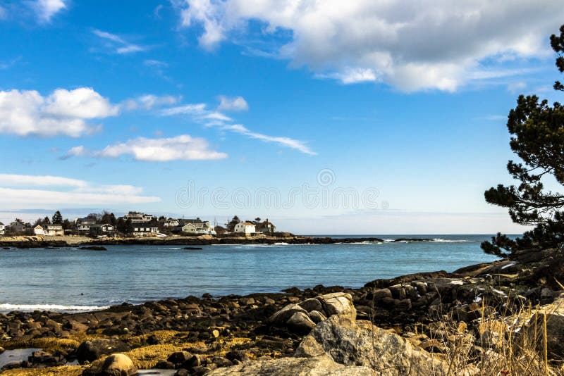 Coastal Homes Waiting for the Ocean to Rise stock images
