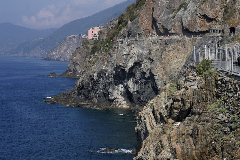 Coastal road in Italy