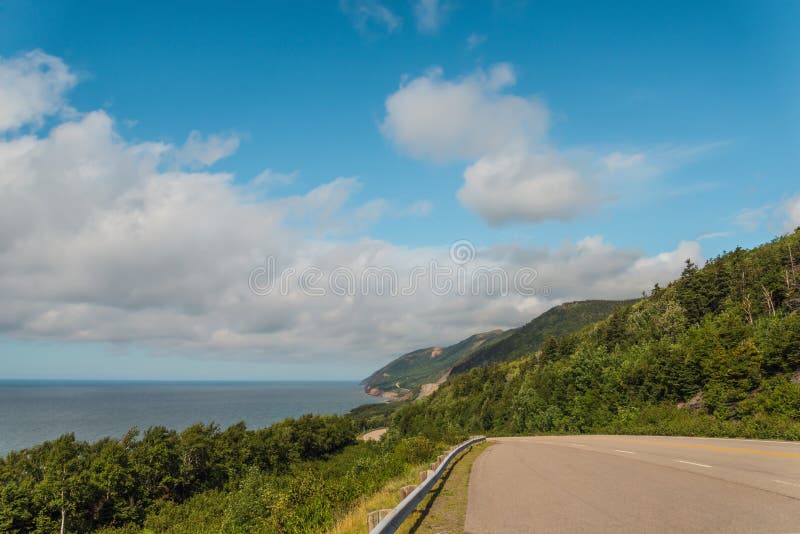 Coastal Scene on the Cabot Trail royalty free stock photo