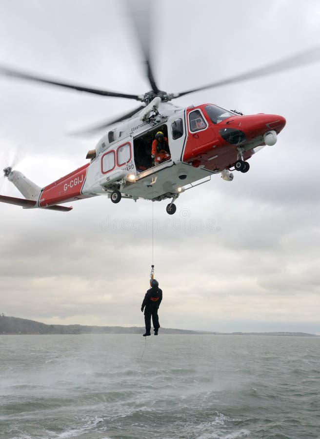 Helicopter Winch Operations Training Editorial Stock Image Image of
