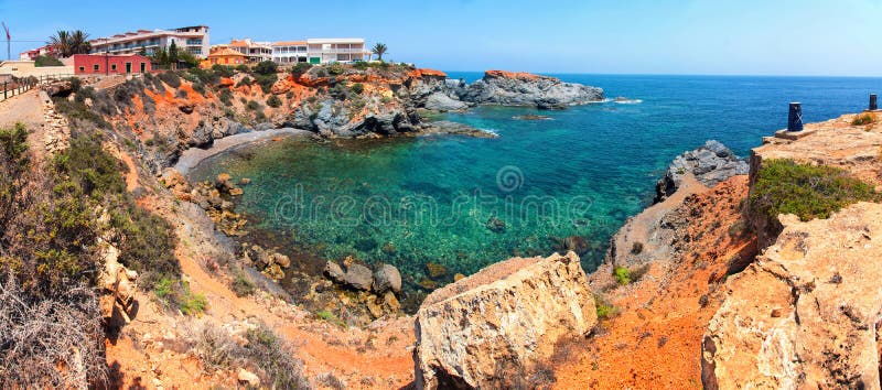 Coastline of Costa in Murcia Region, Stock - Image of summer, mediterranean: 54908646