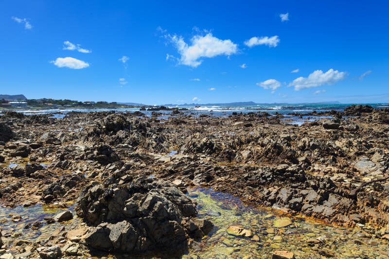 Coastline of Gansbaai South Africa.