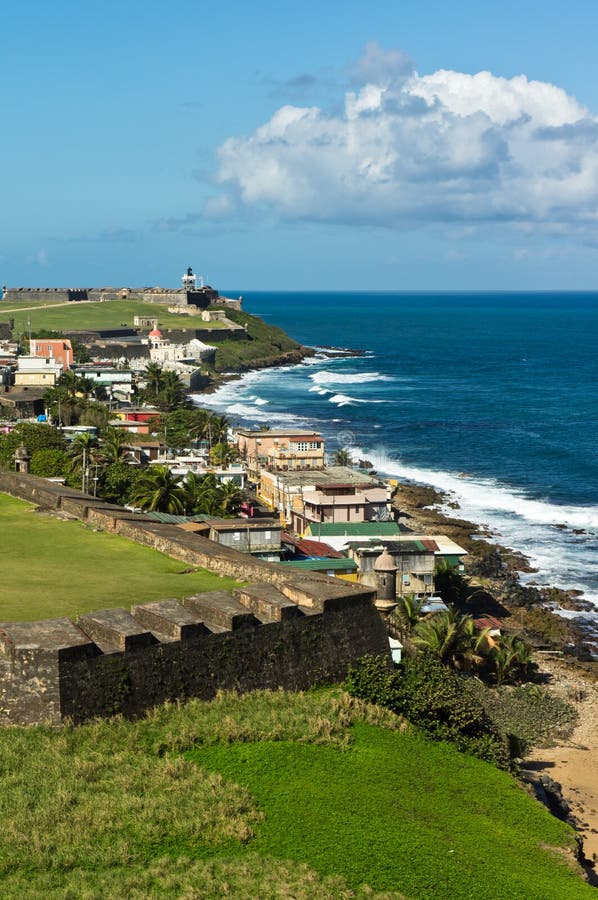 Coastline of San Juan royalty free stock images