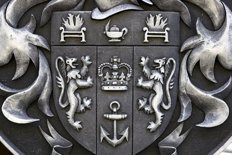 Coat of Arms stock photo. Image of halberds, halberts, castle  609202