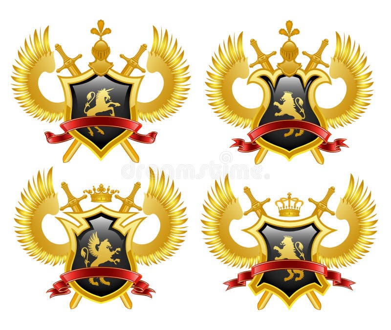 Coat of arms stock vector. Illustration of heraldic, object - 13974622