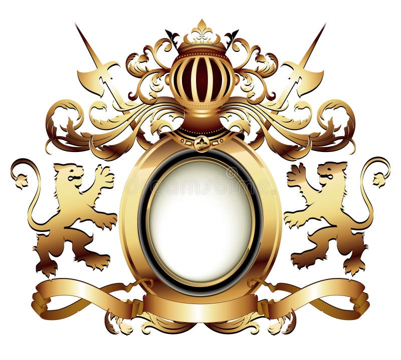 Coat of arms stock vector. Illustration of ribbon, arms  20754417