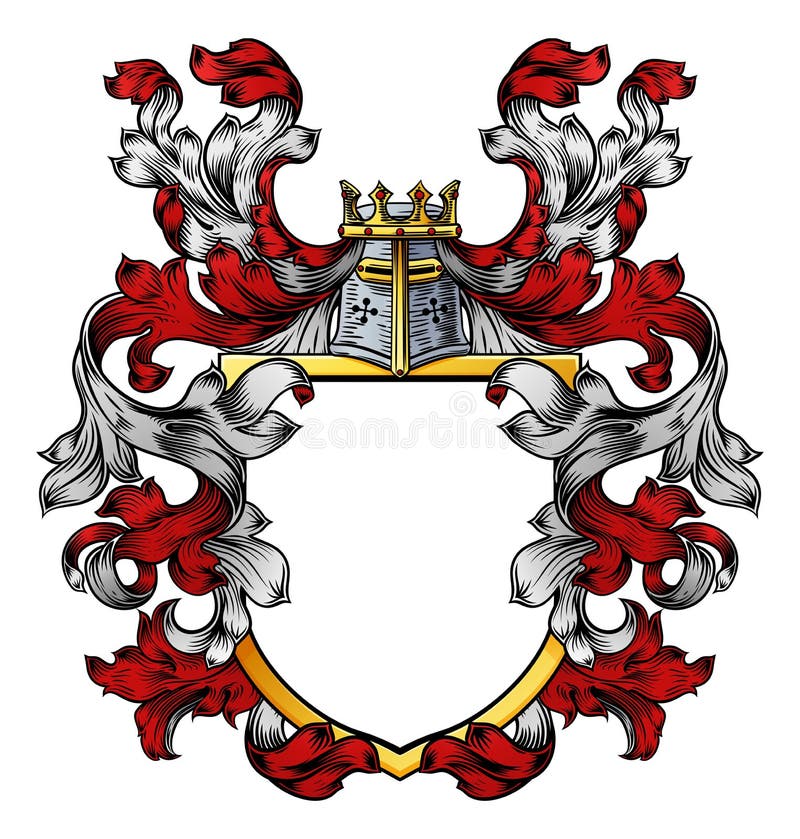Coat of arms crest knight family heraldic shield