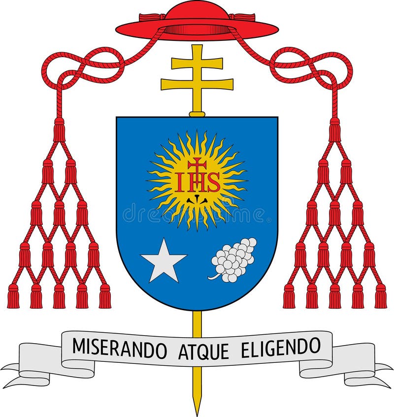 Coat of arms of Jorge Mario Bergoglio (The Pope Francis I) vector illustration Coat of arms of Jorge Mario Bergoglio (The Pope Francis I) vector illustration