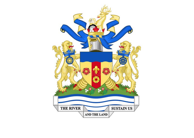 Coat of arms of Windsor stock illustration. Illustration of arms