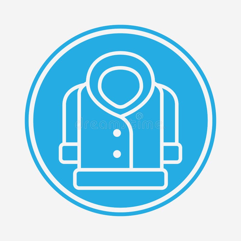 Coat Vector Icon Sign Symbol Stock Illustration - Illustration of icon ...