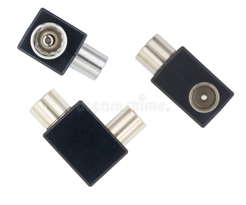 Tv antenna cable connector stock image. Image of radio 173632037
