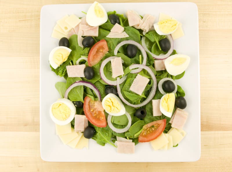 Cobb Salat stockbild. Bild von gesund, truthahn, salat - 10025079