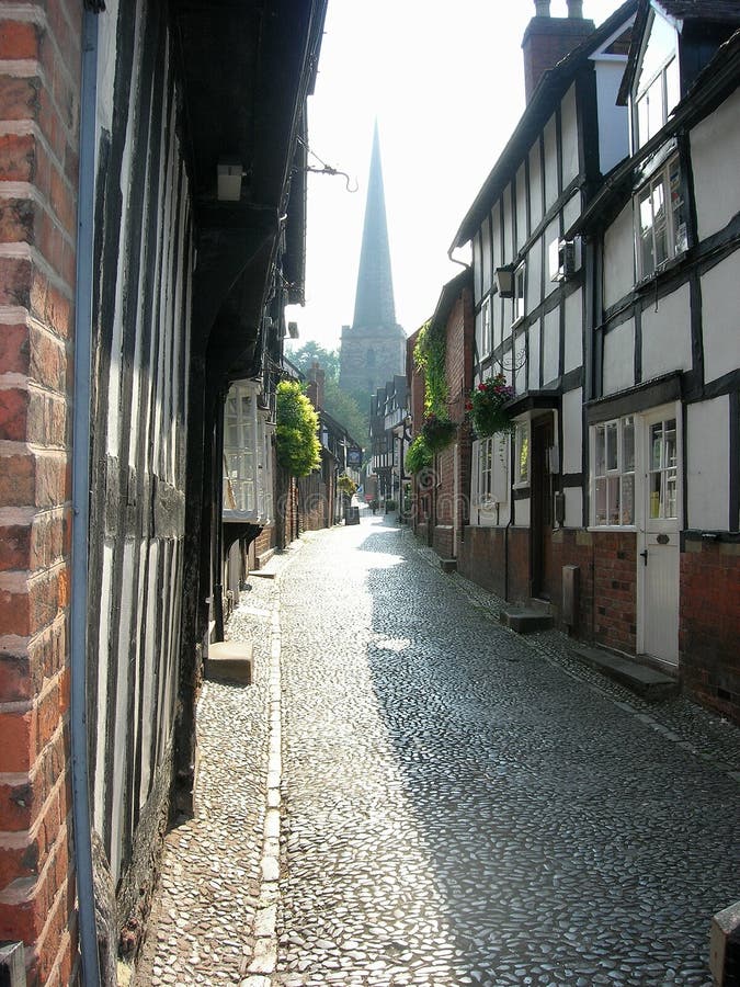 Cobbled street royalty free stock photography Cobbled street royalty free stock photography