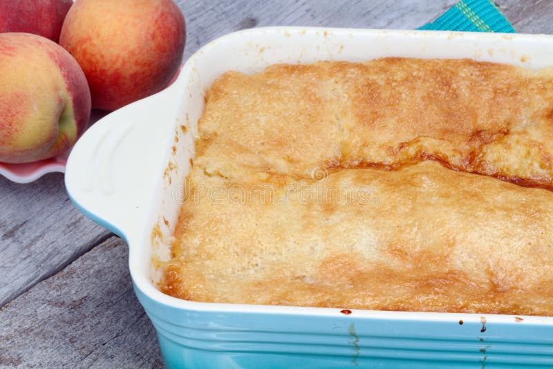 Delicious homemade peach cobbler with fresh peaches. Delicious homemade peach cobbler with fresh peaches.