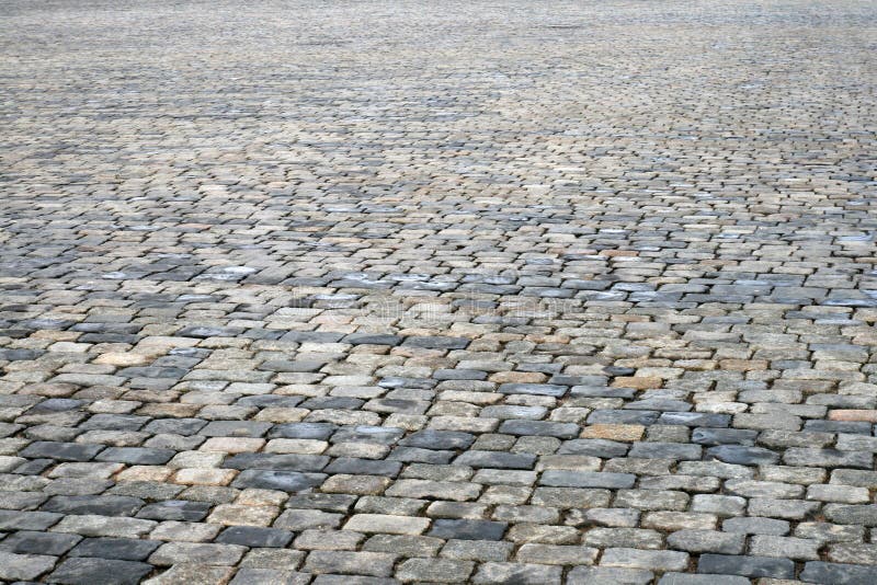 Cobblestone pavement