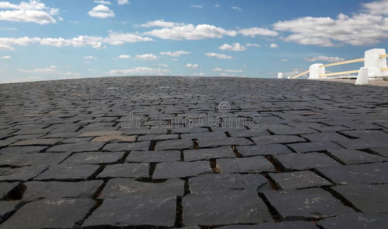 Cobblestone road