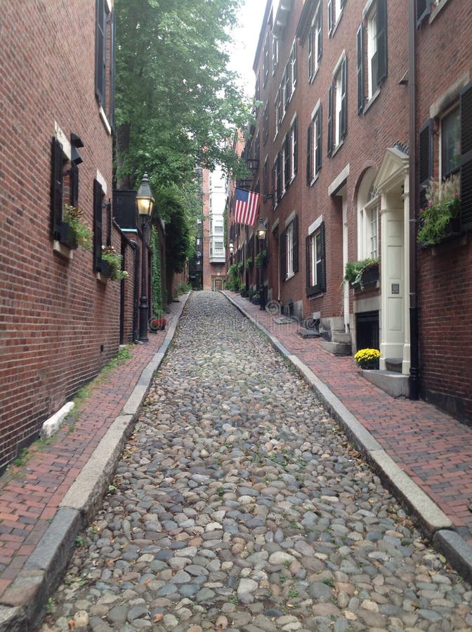 Cobblestone Street stock photo. Image of street, boston 60307160