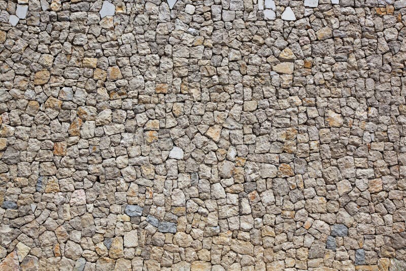 Cobblestone wall