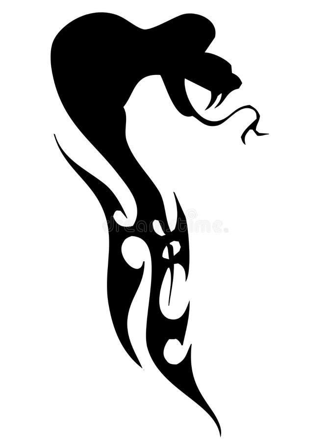 Cobra tattoo stock illustration