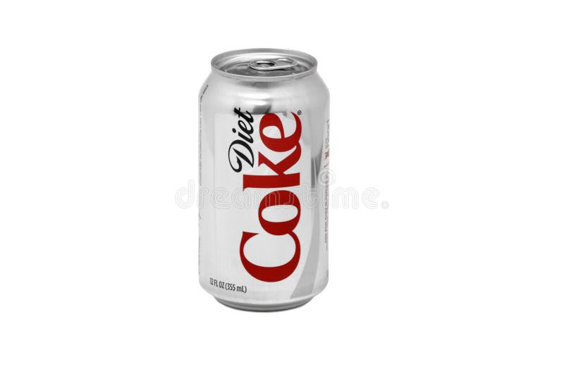 Coca Cola auf einem weißen Hintergrund