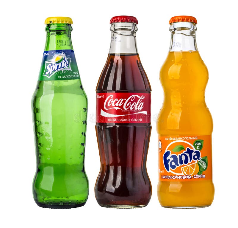 Coca-Cola, Fanta Und Sprite-Dosen Lokalisiert Auf Weiß Redaktionelles Bild  - Bild von hintergrund, getränk: 76382120