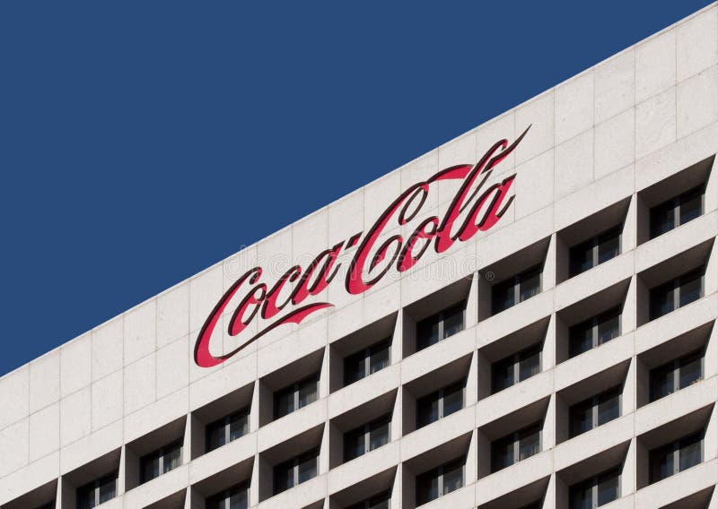 Coca - cola headquarters världen royaltyfria bilder