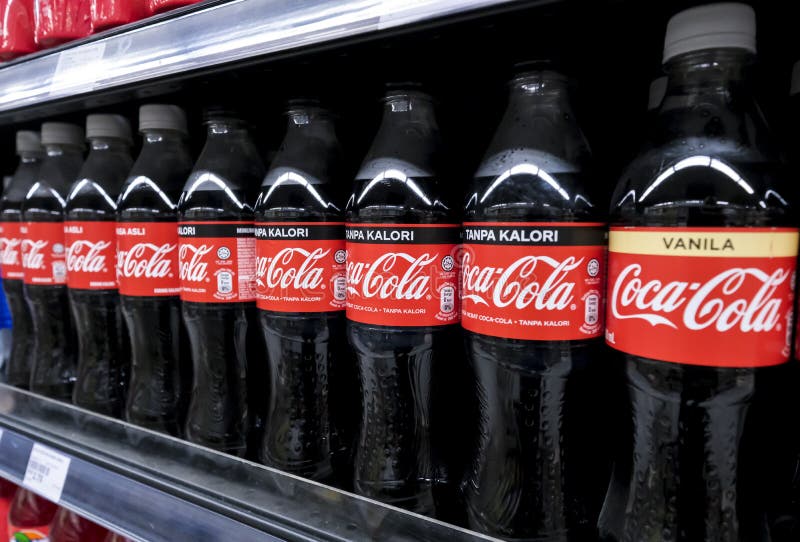Coca Cola Soft Drinks Product in Bottles and Cans Editorial Photo
