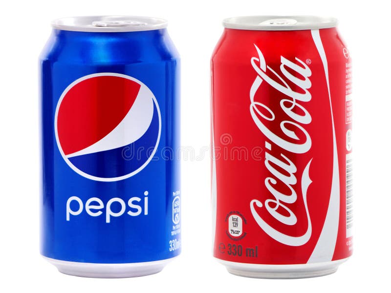 Coca- Cola und Pepsi-Dosen