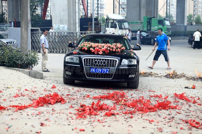 Coche de Audi Wedding imágenes de archivo libres de regalías Coche de Audi Wedding imágenes de archivo libres de regalías
