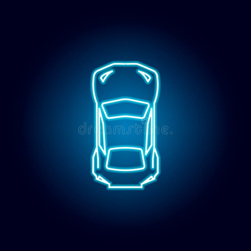 coche de deportes del icono superior en estilo de neón azul Elemento de competir con para el concepto y el icono m?viles de los a ilustración del vector coche de deportes del icono superior en estilo de neón azul Elemento de competir con para el concepto y el icono m?viles de los a ilustración del vector