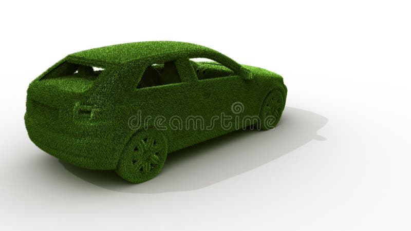Coche de la hierba verde libre illustration Coche de la hierba verde libre illustration