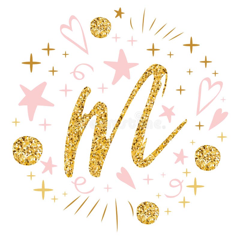 Coche del saludo del vector del día de madres con la impresión rosada abstracta de la letra M Romantic del oro