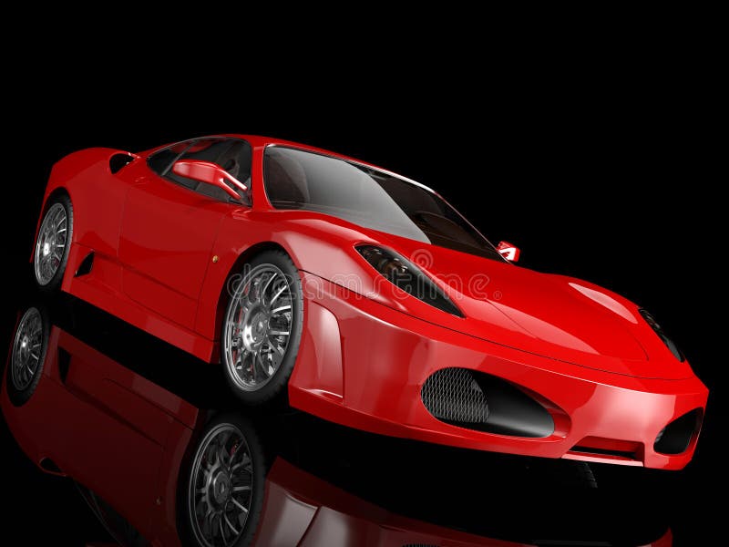 Coche deportivo rojo Coche deportivo rojo