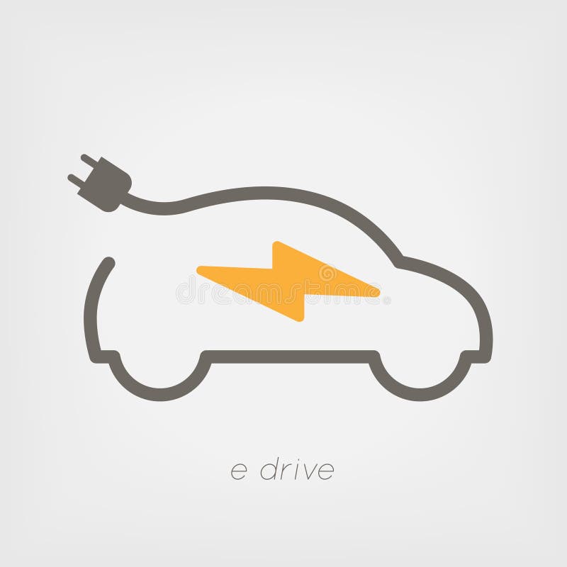 Coche eléctrico de carga libre illustration Coche eléctrico de carga libre illustration