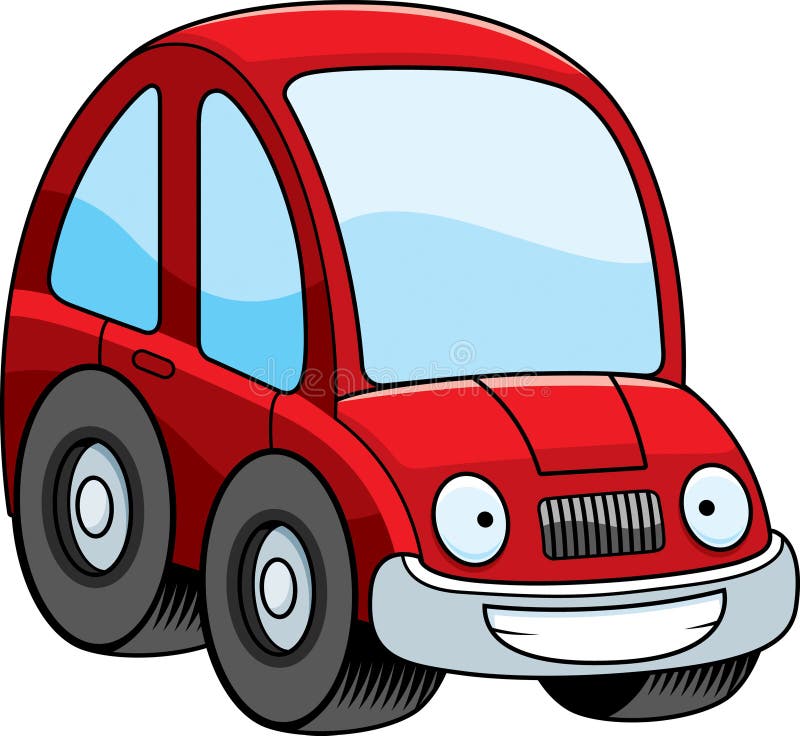Coche feliz de la historieta libre illustration Coche feliz de la historieta libre illustration