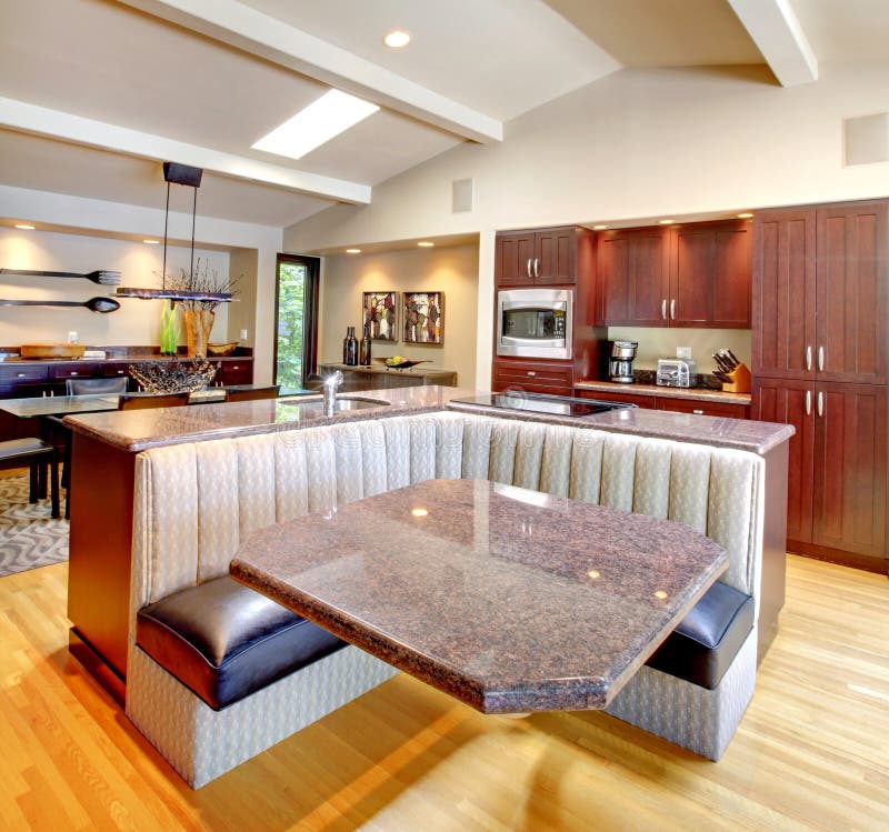 Mueble de Cocina con almacenamiento gabinete de cocina de 3 niveles, Marrón  FurnitureR Moderno