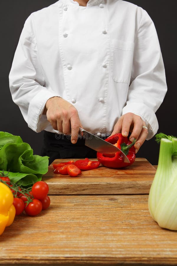 Cocinero que taja vehículos imagenes de archivo Cocinero que taja vehículos imagenes de archivo