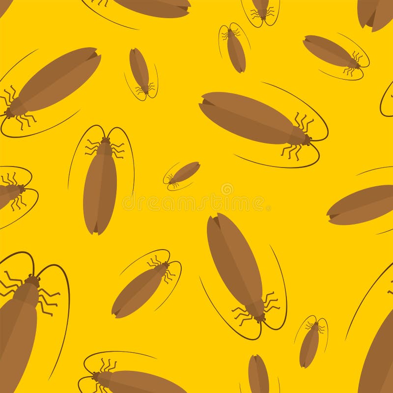 Cockroach (seamless Vector Wallpaper) Stock Vector - Illustration of ...