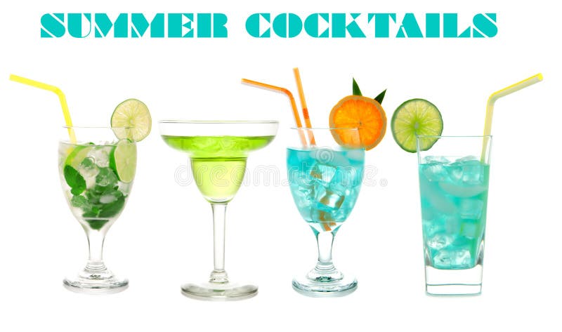 Cockt tropicale cosmopolita hawaiano blu di Mojito dei cocktail verdi immagini stock libere da diritti Cockt tropicale cosmopolita hawaiano blu di Mojito dei cocktail verdi immagini stock libere da diritti