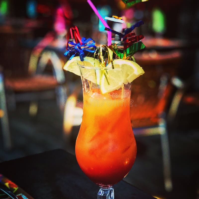 Nice Cocktail in a Long Drink Glass Stock Photo Image of cool, steam