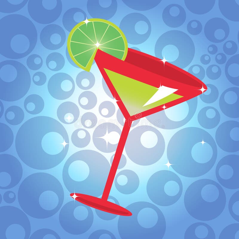 Cocktail con il limone royalty illustrazione gratis