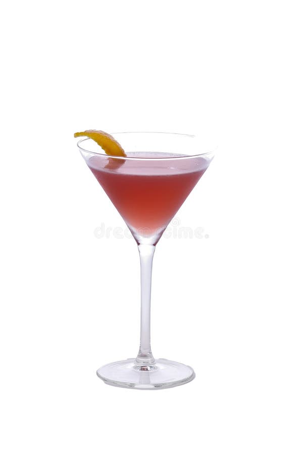 Cocktail cosmopolita su fondo isolato fotografia stock libera da diritti Cocktail cosmopolita su fondo isolato fotografia stock libera da diritti
