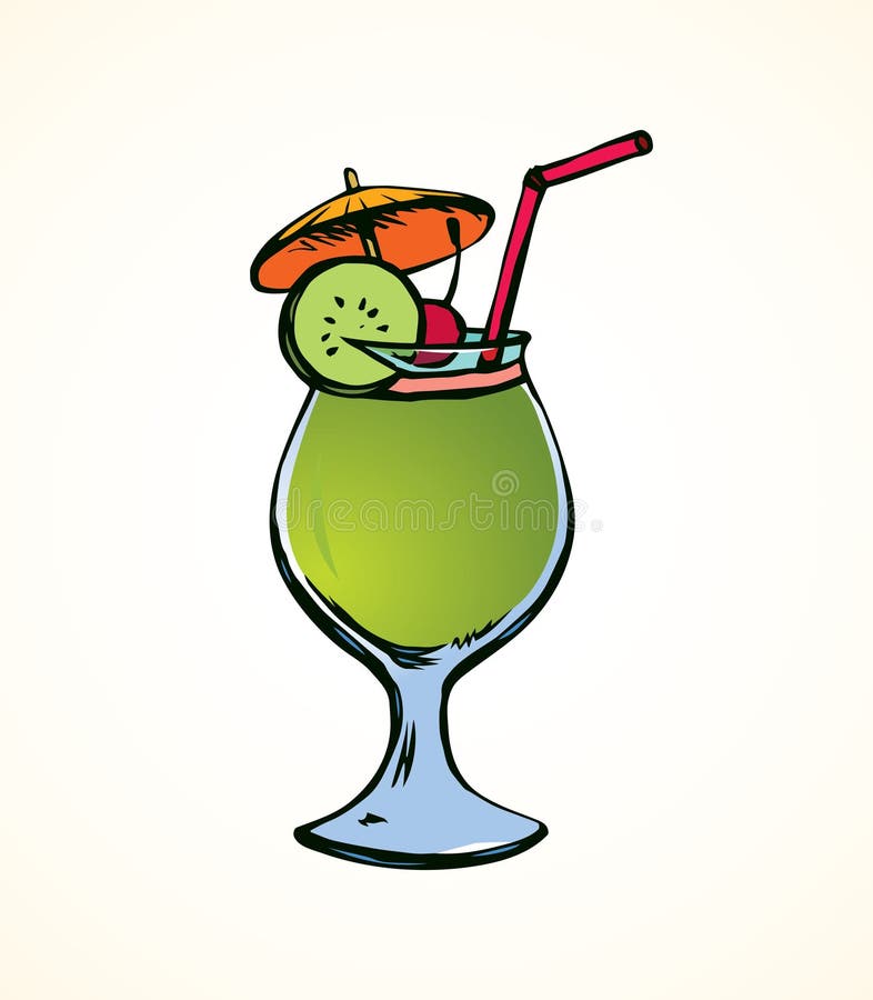 cocktail Desenho do vetor ilustração do vetor cocktail Desenho do vetor ilustração do vetor