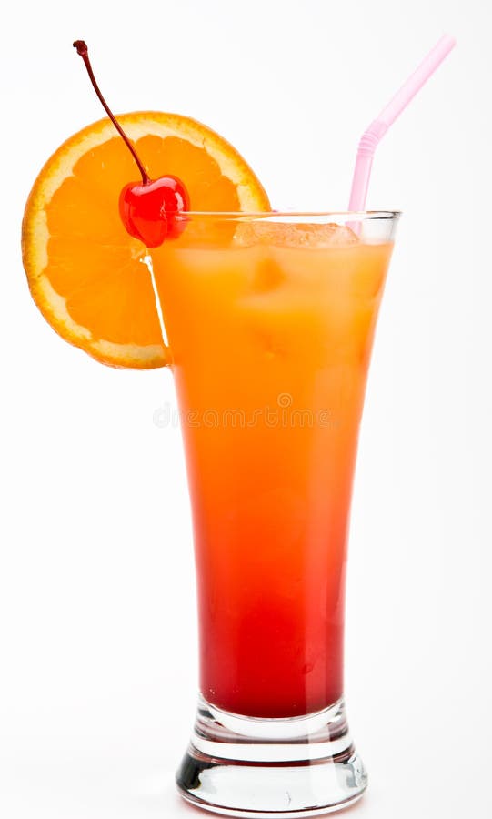 Cocktail do nascer do sol do Tequila foto de stock Cocktail do nascer do sol do Tequila foto de stock